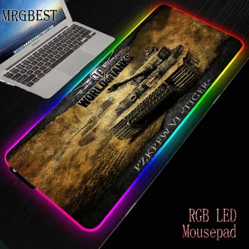 

MRGBEST RGB LED Large Gaming Mousepad Laptop Desk Mat Rubber Slip for Gamers CSGO Tank World Speed Control Dota2