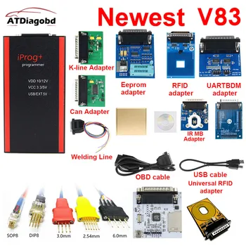 

Best Quality V83 Iprog+ Key Programmer Support IMMO + Mileage Correction + Airbag Reset Iprog Pro Till 2019 Replace Carprog