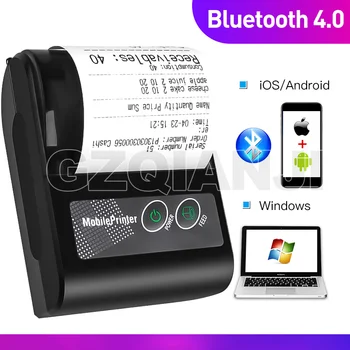 

Portable Mini Bluetooth Thermal Printer Pocket Small size Easy Carry Wireless Print 58mm Ticket Receipt for Windows Android IOS