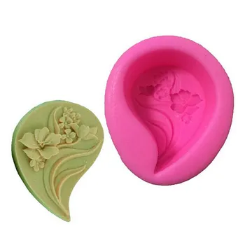 

Tree Leaf Shape Silicone Soap Mold Flower Pattern Emboss Soap Making Tools DIY Handmade Cake Chocolate Candy Baking Mould