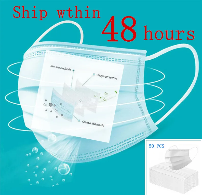 

10-50pcs Disposable Anti Dust Mask Daily Protective Mask Three-layer protection Mask Anti Fog Dust-proof Non-woven Masks