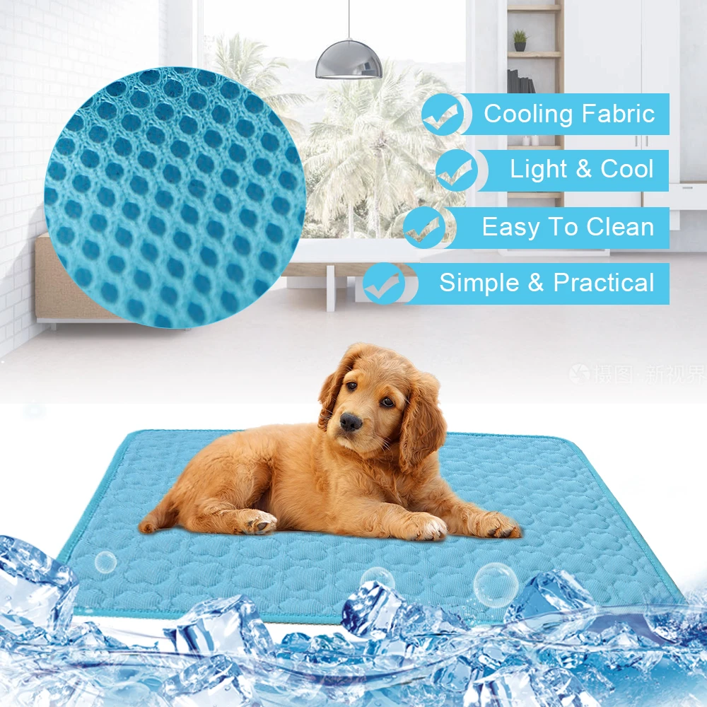 Esterilla para perro, cojín de verano refrigerante, manta para perros y gatos, sofá cama de perro transpirable, lavable de verano para perros pequeños, medianos y grandes|Casas, jaulas y AliExpress