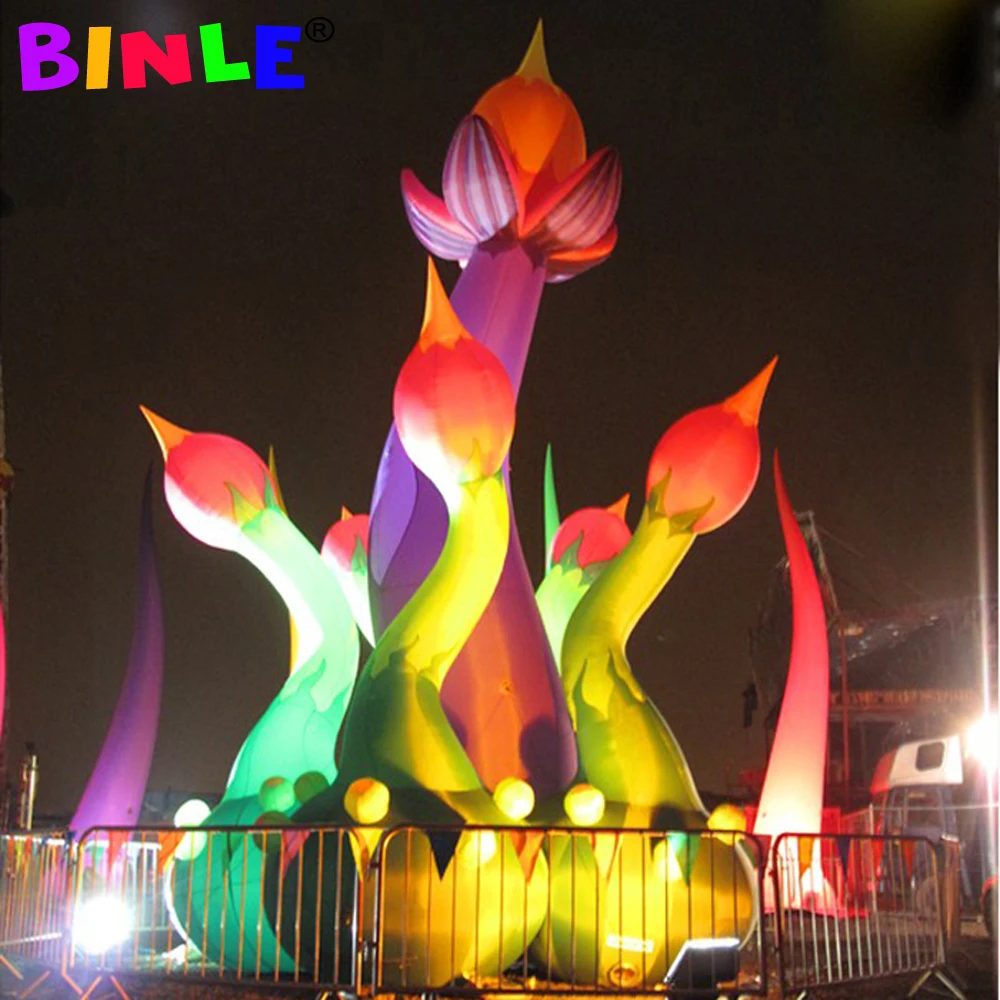 2016 Vendita Calda 6Mh Fiore Gonfiabile Gigante Per La Decorazione Di Eventi