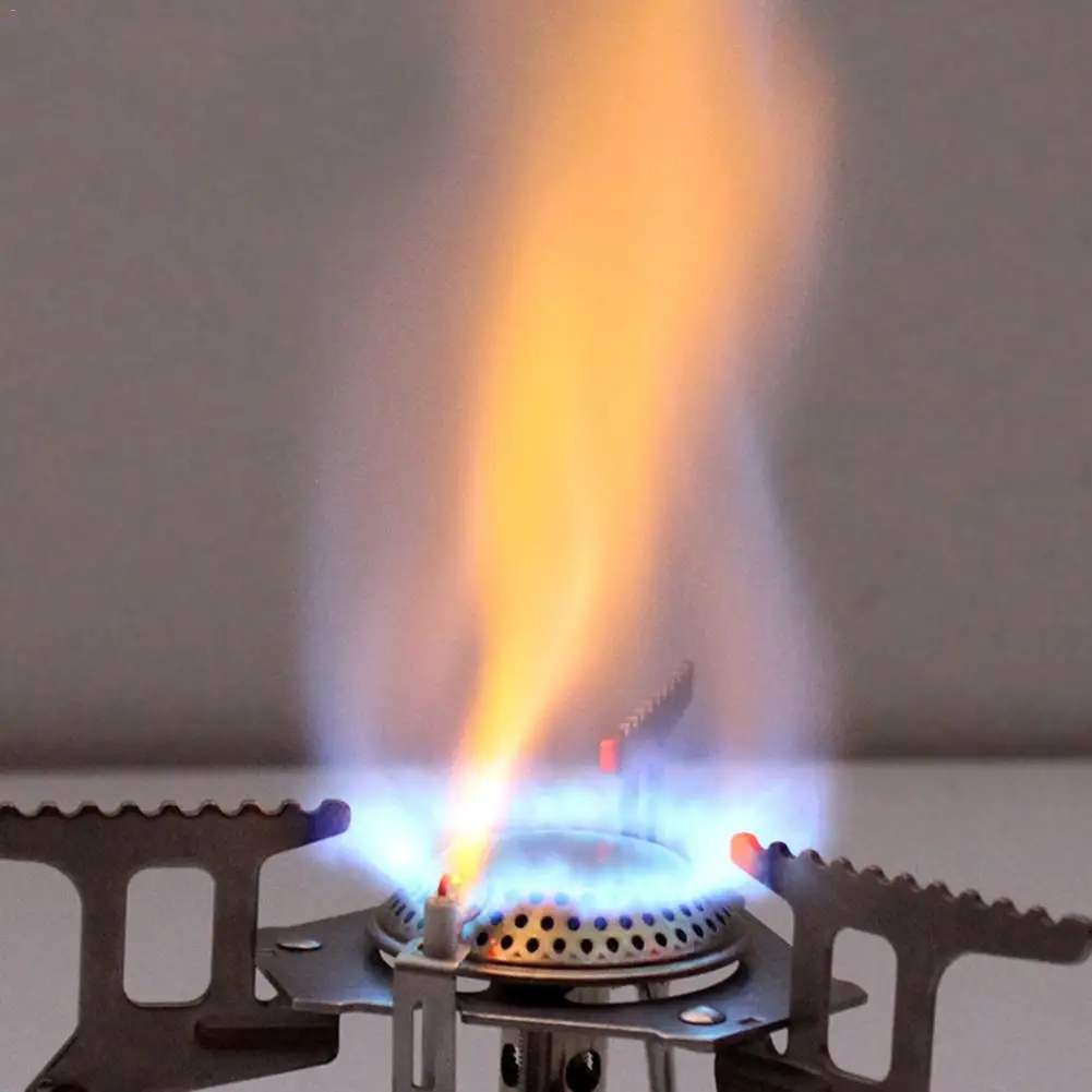 Camping Gas Stove Portable Mini Pocket Stove Split Burner Outdoor Gas Stove Camping Gas Portable Mini Pocket