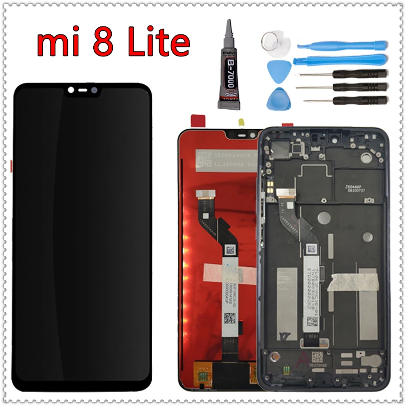 Оригинальный ЖК дисплей с рамкой для xiaomi mi 8 Lite сенсорный экран mi8 lite 8X