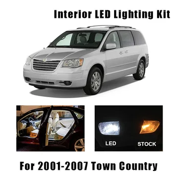 

15pcs White Canbus LED Interior Light Ceiling Bulbs Kit Fit For 2001-2004 2005 2006 2007 Chrysler Town Country Map License Lamp