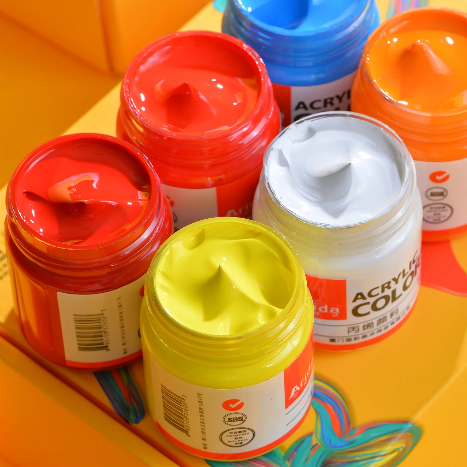 Professional Acrylic Paint Set 50ml 12/16/20/24 Colors Acryl Drawing Painting Pigment Hand-Painted Wall Paint For Artist DIY acrylic paint acrylic paint set acrylic pigment