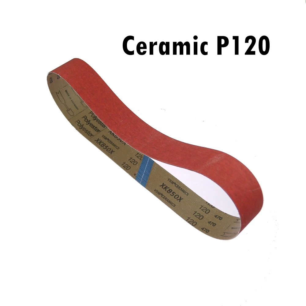 4 pcs VSM XK850X Ceramic Sanding Abrasive Belts for Super hard Metal Grinding