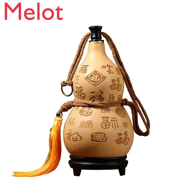 Wine Gourd Wine Water Large One Jin Natural Kettle Ancient Style Decoraive Hangings