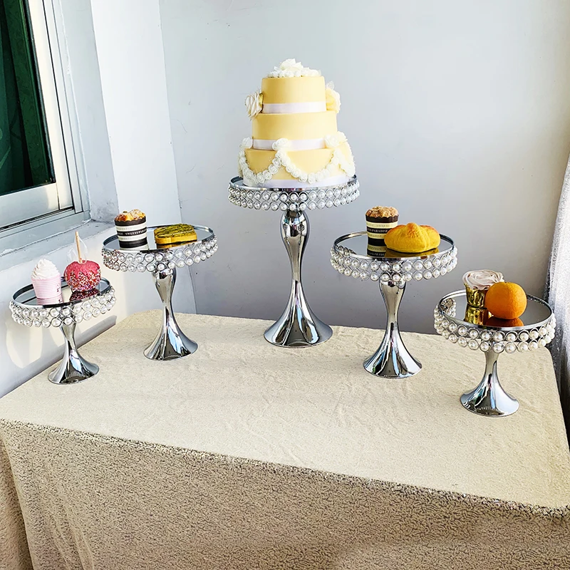 Dessert Holder Crystal Round Cake Stand Display Wedding Party Decor Celebration