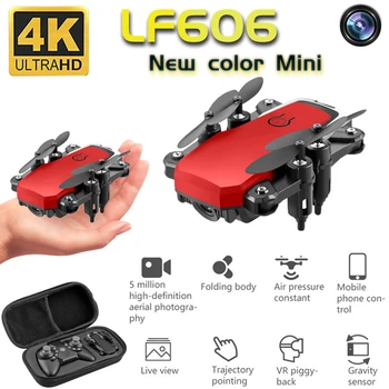 

Mini Drone LF606 4K HD Camera Foldable Quadcopter One-Key Return FPV Drones Follow Me RC Helicopter Quadrocopter Kid's Toys