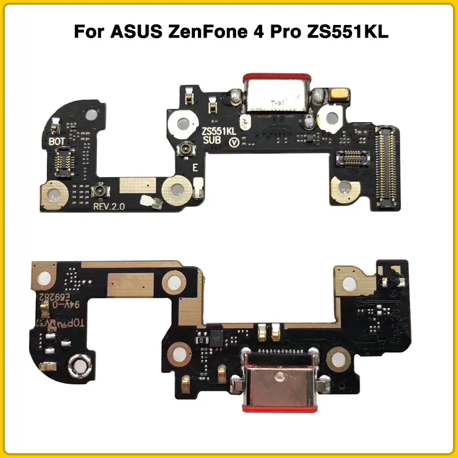 

New USB Charge Port Jack Dock Connector Charging Board Flex Cable For ASUS ZenFone 4 Pro ZS551KL Replacement Parts