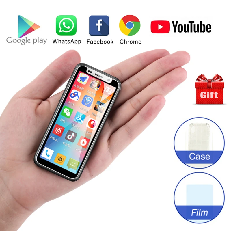 Сверхтонкий мини смартфон Melrose 3 4 дюйма MTK6739V Android 8 1 сканер отпечатка пальца