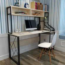 Louis Fashion Computer Desk Home Use Bookshelf Combination Simple Modern Double Notebook Table desktop home modern simple computer desk