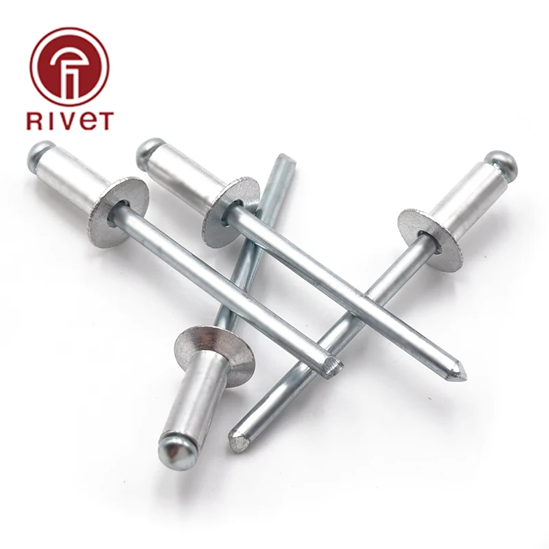 Iso 15978 M4.0 Aluminium Steel Countersunk Open Head Break Mandrel