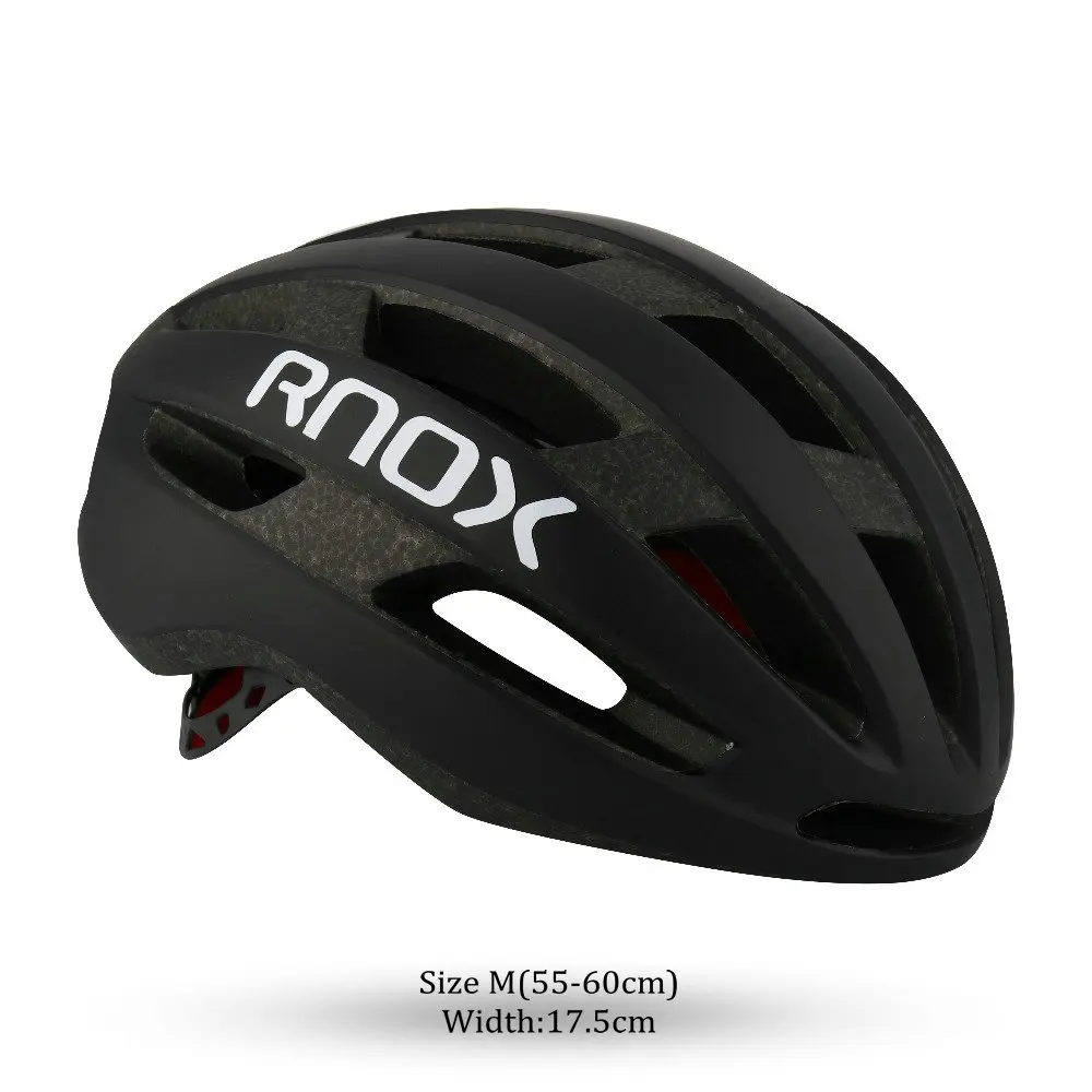 RNOX Cycling Helmet Ultralight adult Bicycle Helmet Professional 21 Vents Breathable Road Mountain Helmet Racing Bike 8 Colors - Цвет: KP-1 black