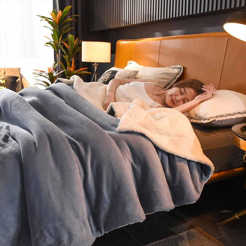 Buik vocaal overtuigen Hoge Kwaliteit Super Warme Deken Luxe Dikke Dekens Voor Bedden Fleece Dekens  En Gooit Winter Volwassen Bed Cover|Deken| - AliExpress