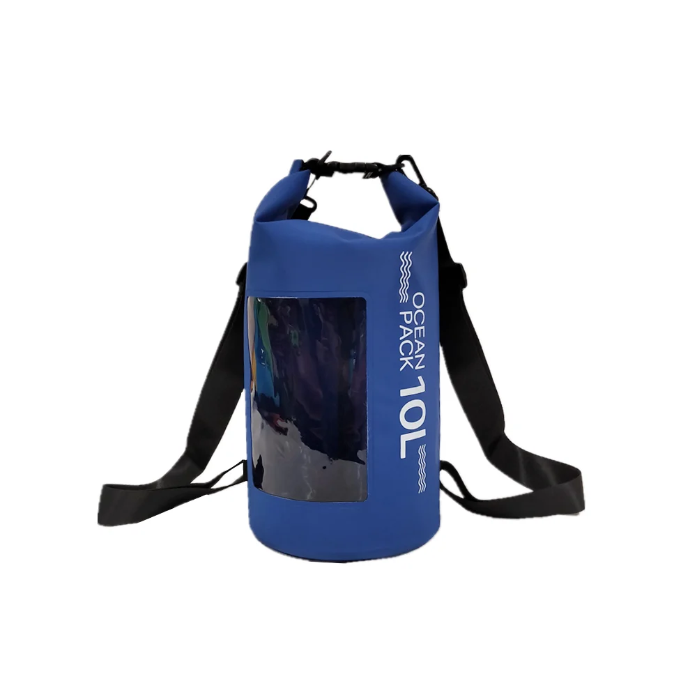 PLAY-KING Мода 10л 20л Открытый Дайвинг компрессионный водонепроницаемый мешок для хранения сухая сумка для мужчин и женщин плавательный рафтинг каяк - Цвет: deep blue 10L