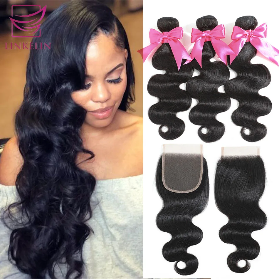 com fechamento linkelin pacotes de cabelo com
