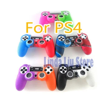 

8pcs Silicone Cover Skin for Dualshock 4 PS4 Pro Slim Controller Case and Thumb Grips Caps for PlayStation 4 Game Accessories