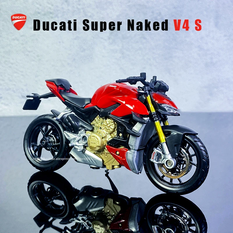 Maisto 1:18 The New Ducati Super Naked V4 S Original Authorized Simulation Alloy Motorcycle Model Toy Car gift collection toys