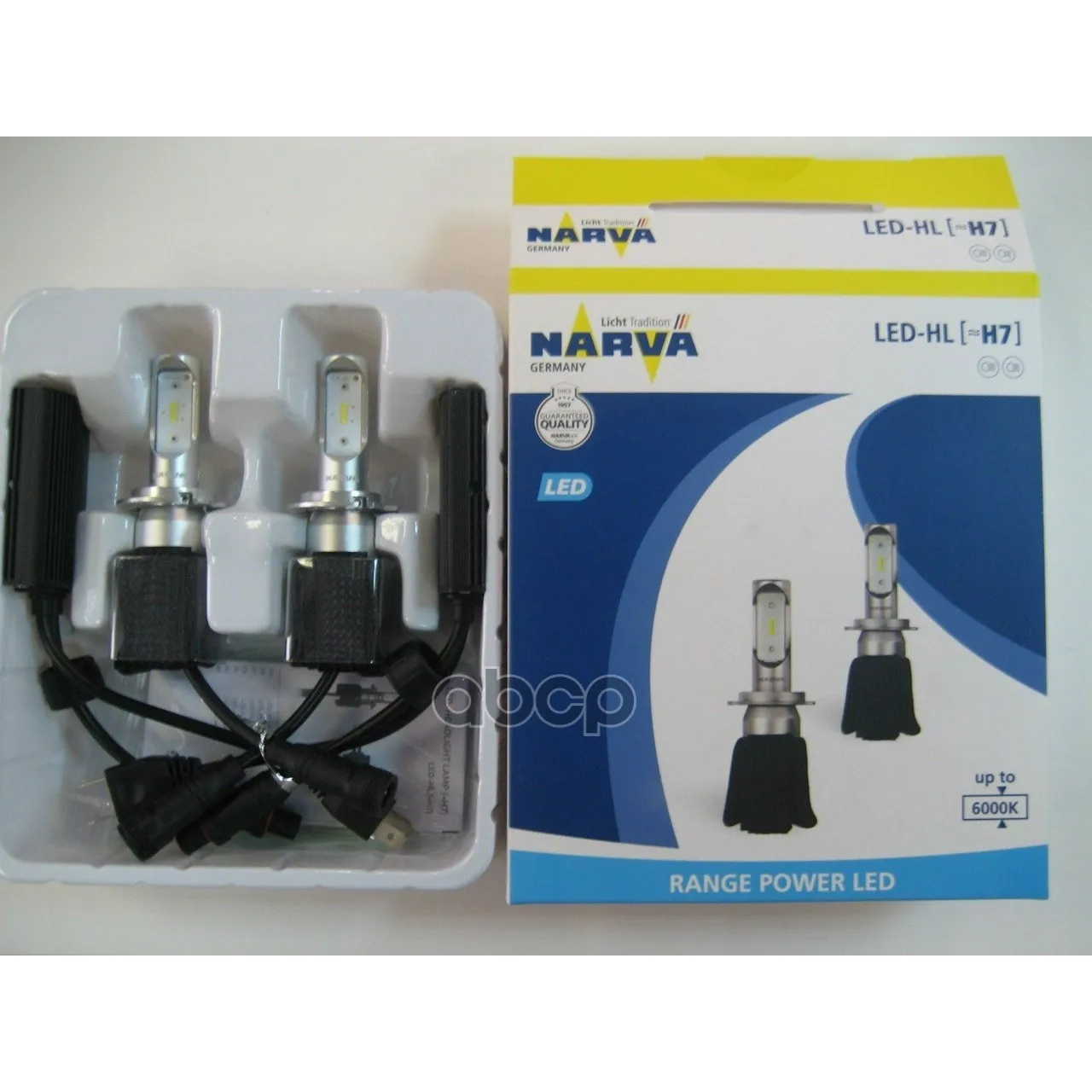 Лампа H7 Range Power Led 6000k 12v 2шт 180053000 Narva арт. 180053000