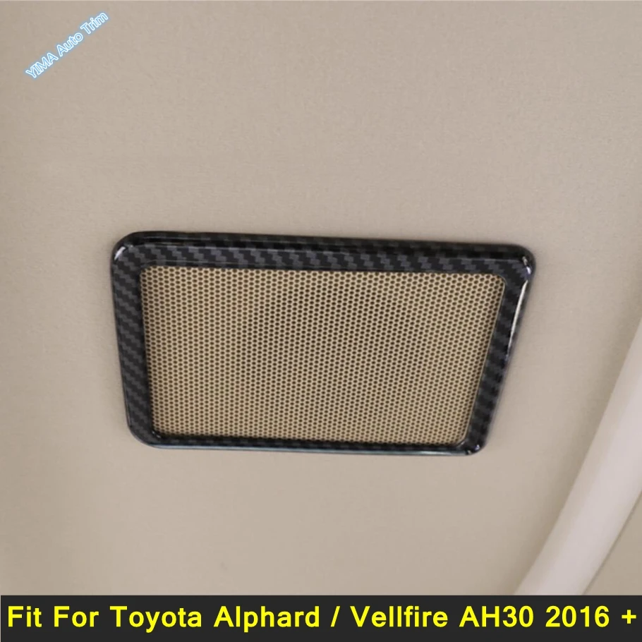 

Верхняя крыша динамика громкоговорителя клаксон крышки отделки для Toyota Alphard / Vellfire AH30 2016 - 2021 углеродное волокно/матовые аксессуары