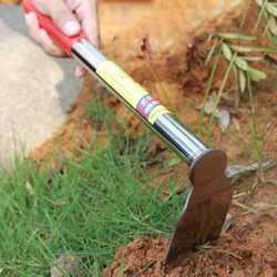 Enxada de aço inoxidável capina ancinho plantio casa agricultura legumes pesca agrícola jardinagem ferramentas agrícolas
