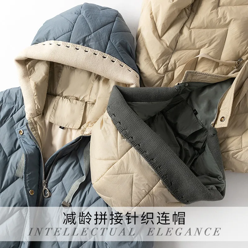 Sanishroly 2020 Women Knitted Patchwork Hooded