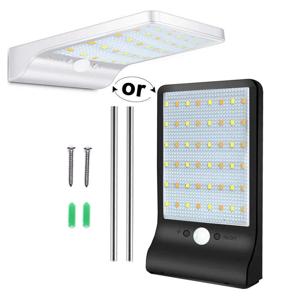 Durable Wall Light Home Outdoor Motion Sensor Eco-Friendly Street Lamp 48 LED - Испускаемый цвет: Зеленый