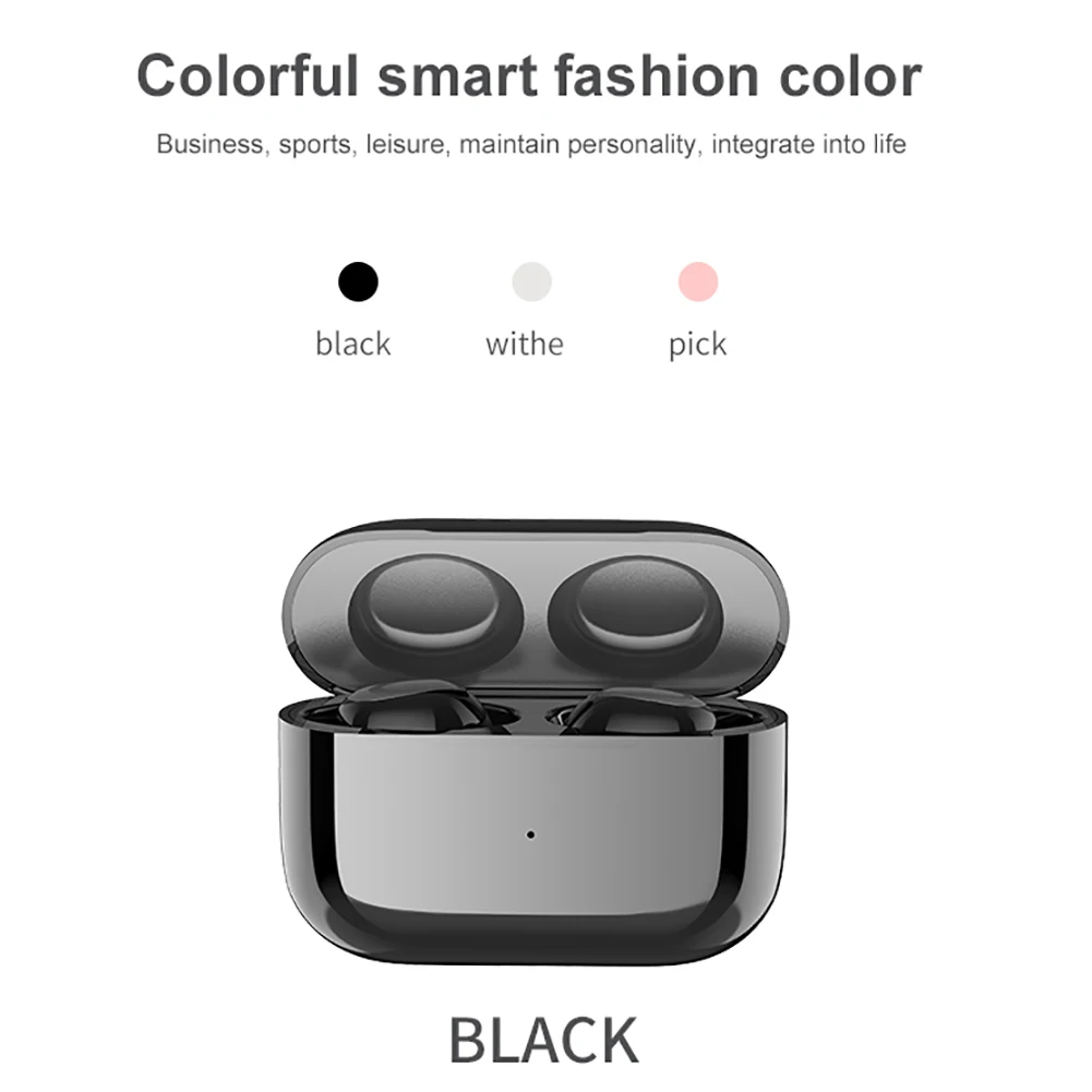 TWS Bluetooth Earphones Wireless Earbuds with Wireless Charging Case 3D Stereo Sound With Charging Box