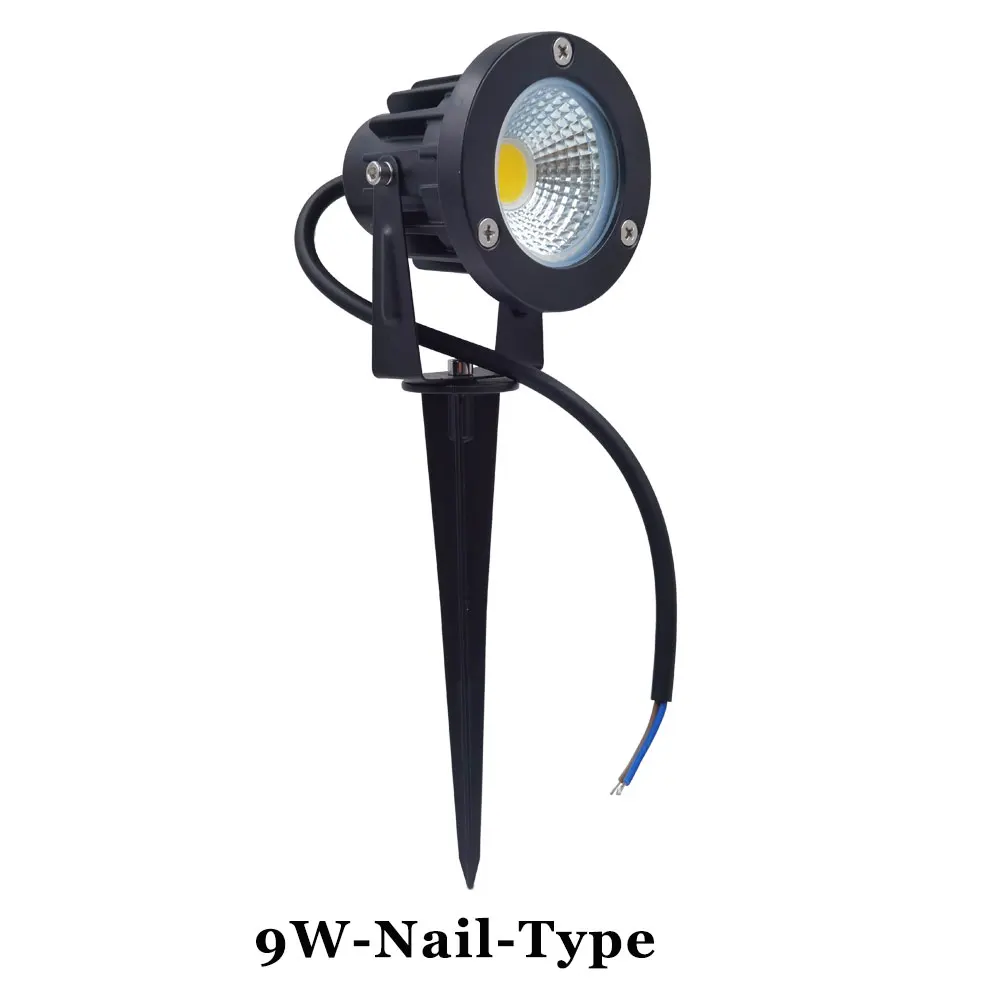 Conduziu a Lâmpada do Gramado ao ar Caminho de Entrada o Transporte da Gota à Prova Luz para Quintal Dwaterproof Água Pico Livre 5 7 9 Cob Jardim Iluminação Lanscape 3w 19 Lâmpada de led para área externa, à