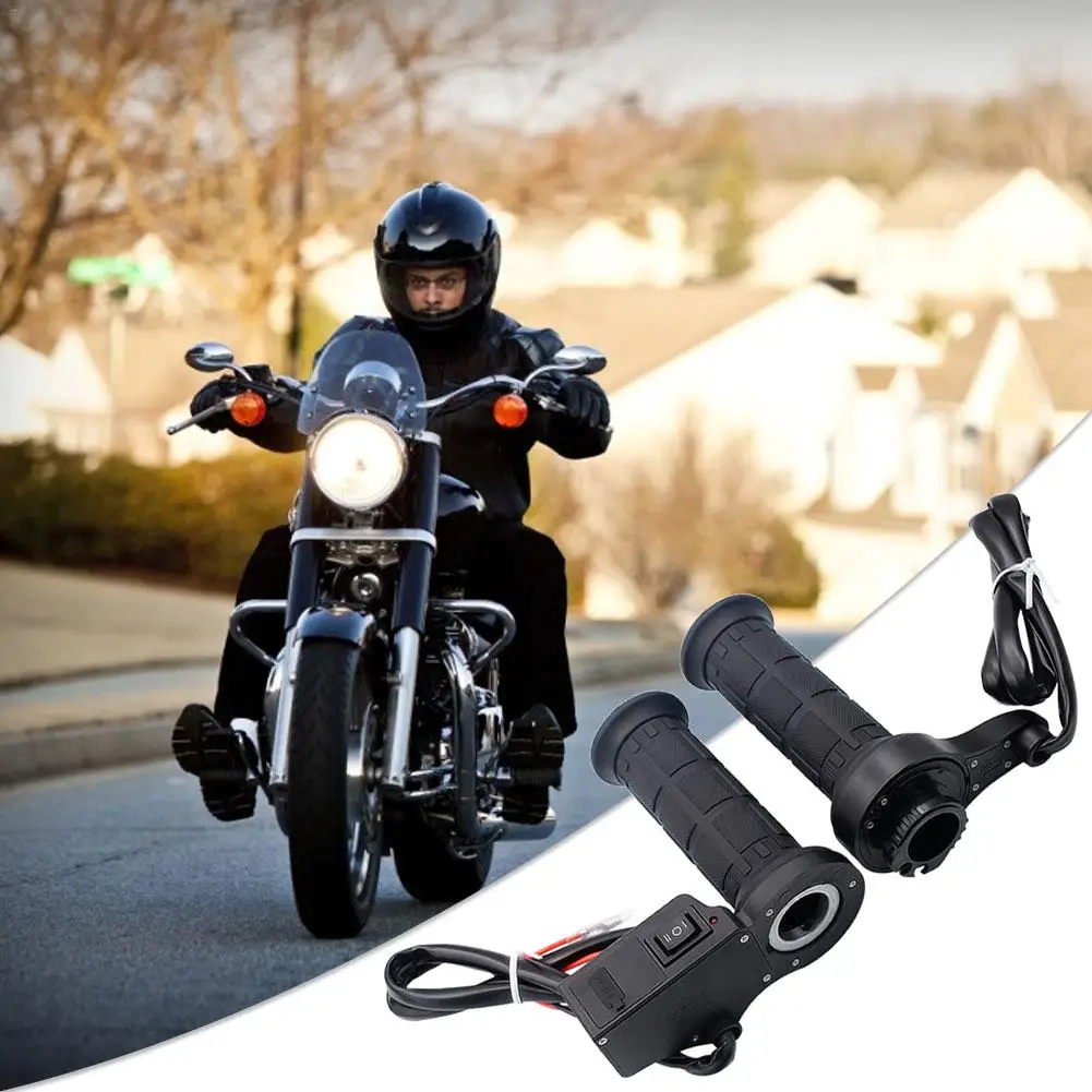 

Motorcycle Electric Hand Handle Winter 12V Modified With Switch Digital Display Handlebar Adjustable High And Low Temperature