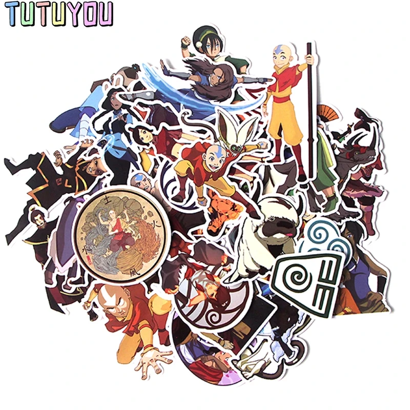 

PC265 1 set Avatar The Last Airbender Sticker Waterproof For Laptop Moto Skateboard Luggage Guitar Furnitur Decal Stickers