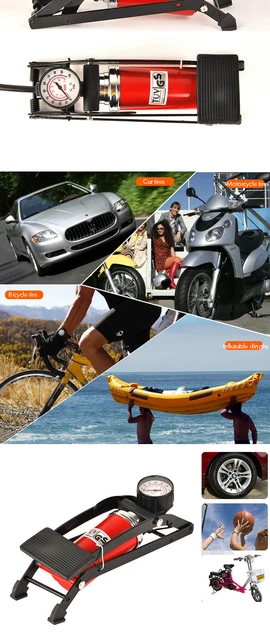 Pompa Per Bici A Pedale Keen So - Portatile, Alta Pressione, Per MTB E Strada, Con Adattatore Per Palloni - Foto 3