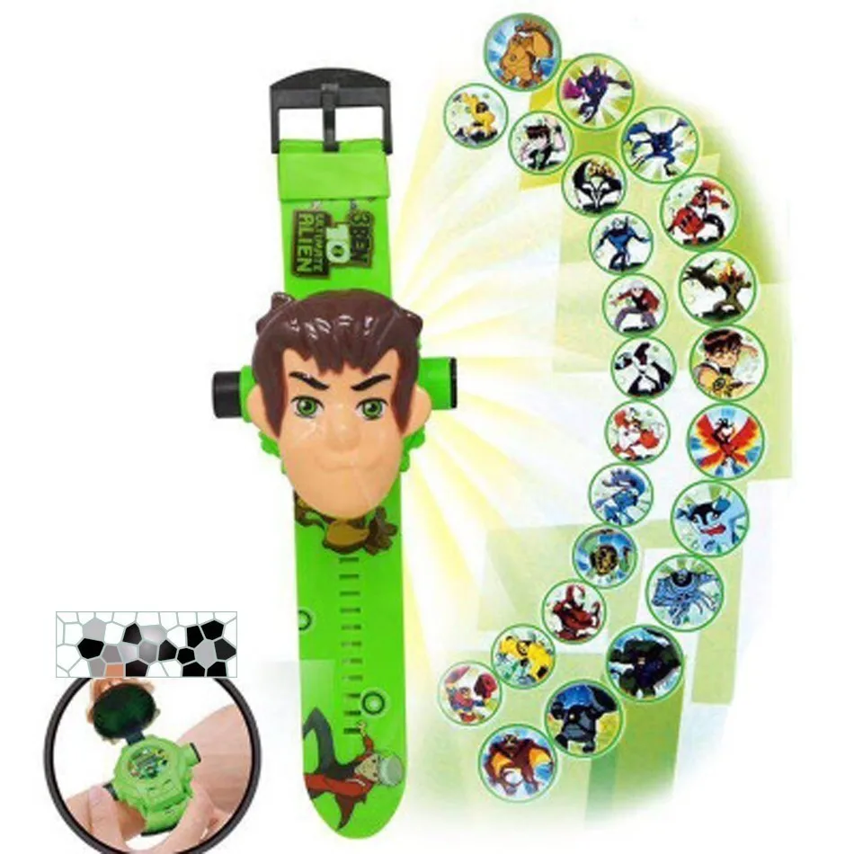 Ben 10 Ultimate Omnitrix часы стиль дети проецирующие часы Япония натуральная Ben10 часы игрушка наручные часы
