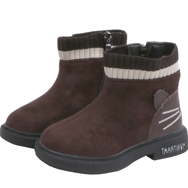 Детские boots19; сезон осень-зима; Новинка для мальчиков и девочек модные ботинки в Корейском стиле; одежда с завязками; женские брендовые ботинки с мягкой подошвой фоны для фотосъемки с изображением ботильоны