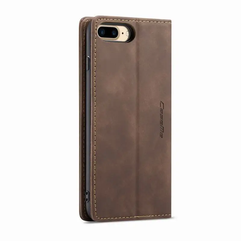 Leather Case For Iphone 7 8 Plus Luxury Magnetic Flip Multifunctional Matte Wallet Bumper Phone Cover For Iphone 7 7plus 8plus