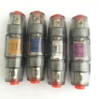 

4pcs/lot Waterproof 4GA 8GA IN OUT MINI ANL Fuse Holder Bolt-on Fuse Automotive Fuse Holder Fusible Link with Fuse 80A 100A