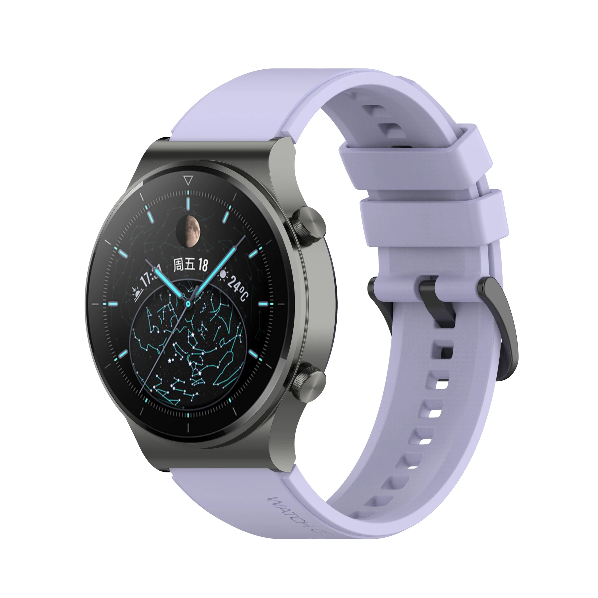 Premium 22mm Official Silicone Sports Watchband - Universal Replacement Wrist Strap