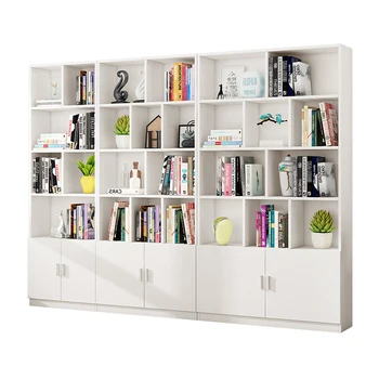 

Solid wood bookcase living room racks bookcase simple economical bookshelf simple provincial space floor storage cabinet
