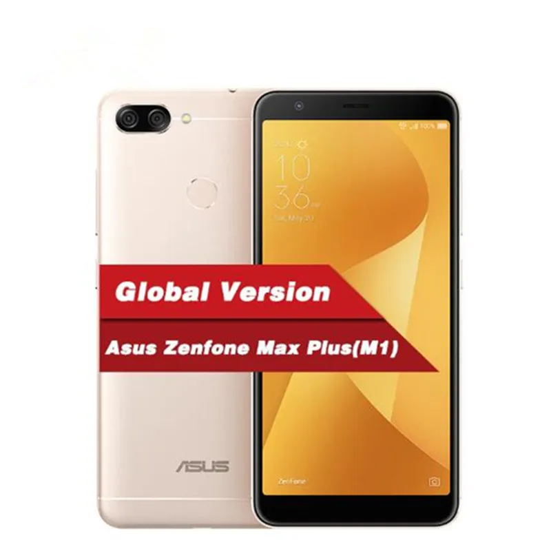 ASUS ZenFone Max Plus M1 ZB570TL глобальная версия мобильного телефона MT6750T 4 Гб ОЗУ 64 Гб ПЗУ OTG 4130 мА батарея мобильного телефона