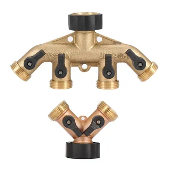 

Garden Hose Splitter 3/4" Tap Hose Connectors Water Distributor Switch Valve Garden Water Connectors Watering Irrigation