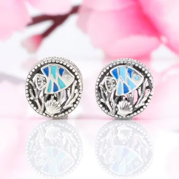 

Original 925 Sterling Silver Bead New Summer Undersea World Beads Fit Pandora Women Bracelet & Necklace Diy Jewelry