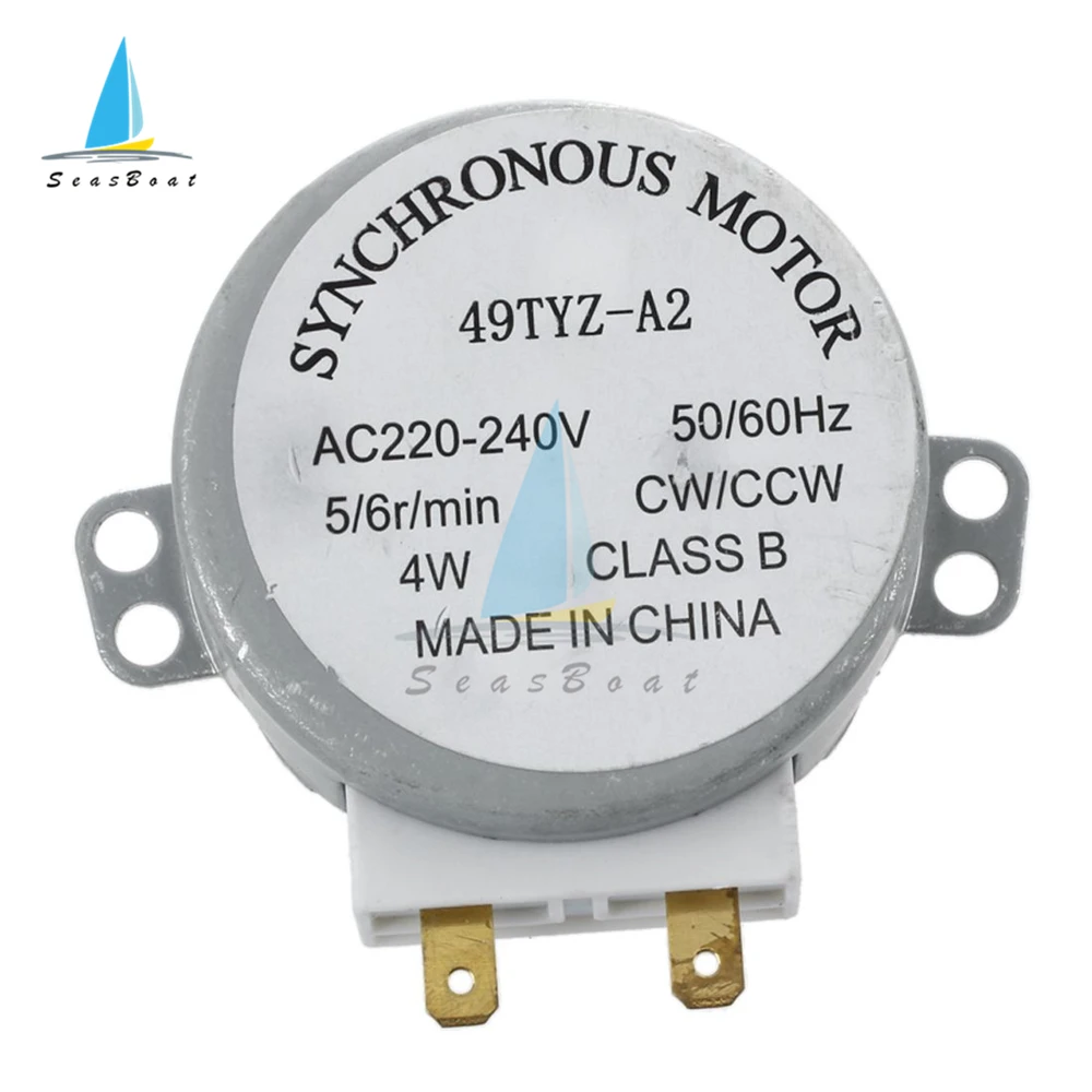 AC Motor Microwave Turntable 220-240V 4W 4/5/6RPM 50/60Hz CW/CCW TYJ50-8A7 49TYZ-A2