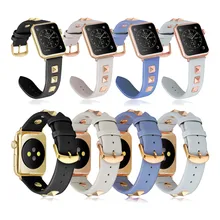 Ремешок для часов Apple Watch Series 1 2 3 4 5 сменный Браслет из натуральной кожи ремешок для i Watch умные аксессуары для ношения
