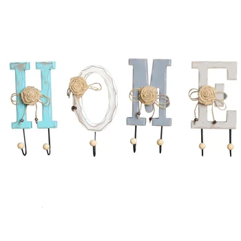 

Creative letters clothes-hook Wooden letters pothlooks HOME decoration letters Love decorative wooden function letters