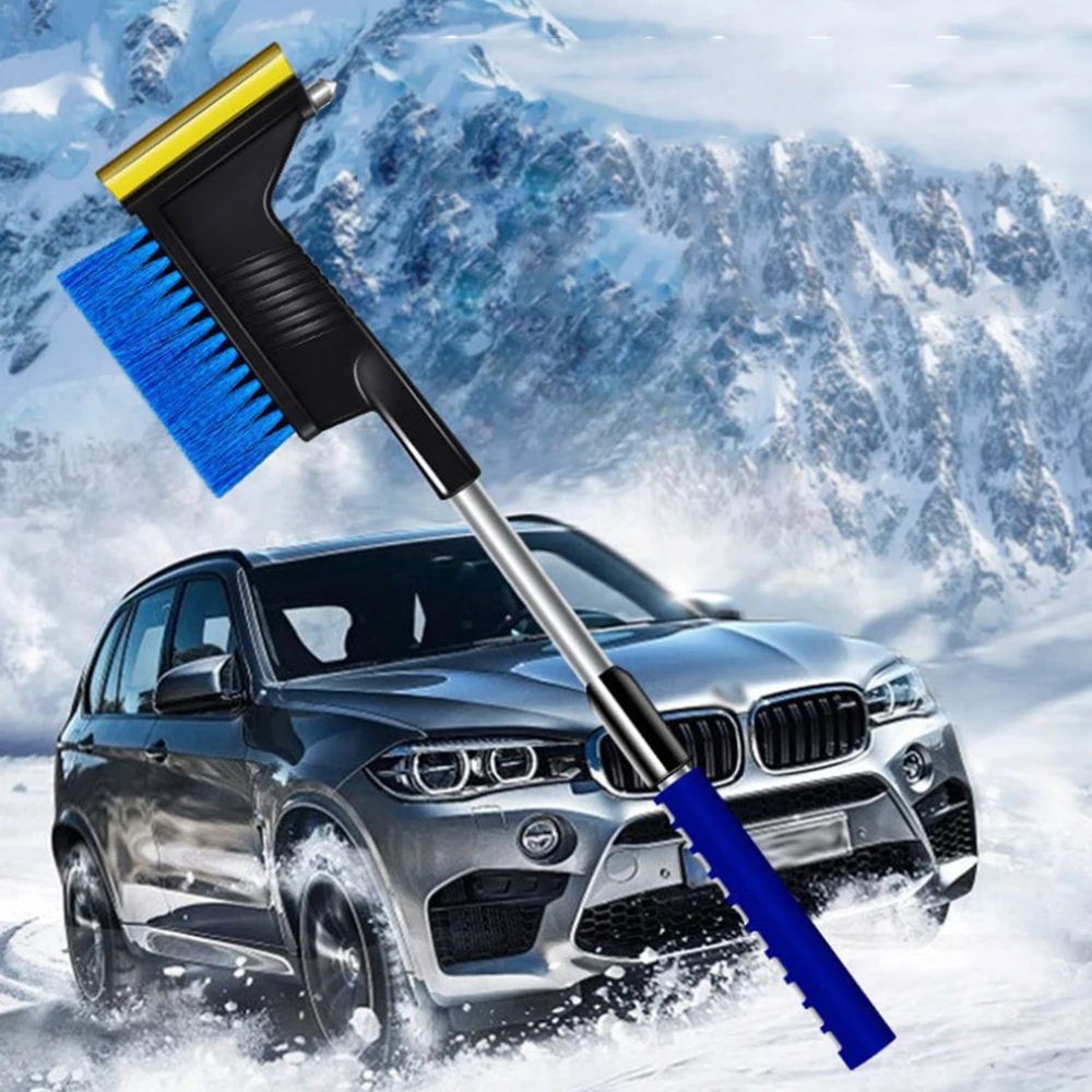Лобовое стекло автомобиля снег лопаты для удаления льда скребки Deicing Многофункциональный телескопическая щетка RV Запчасти Аксессуары
