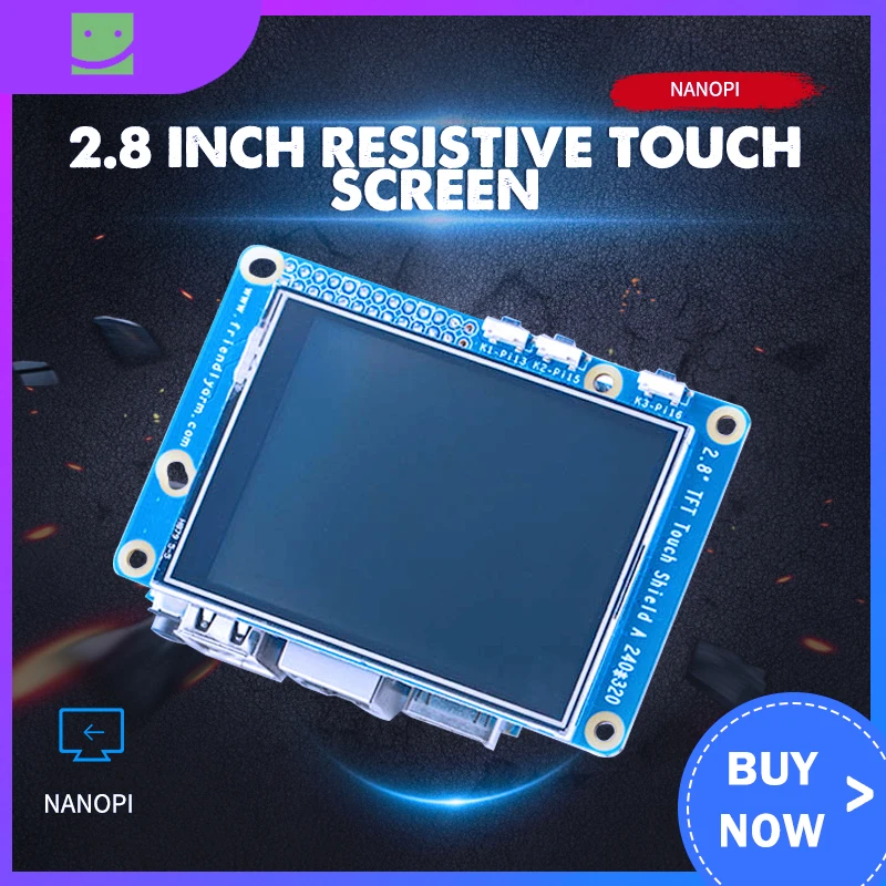 2 8 дюймовый резистивный сенсорный ЖК-экран T28 240x320 для Nanopi использует интерфейс