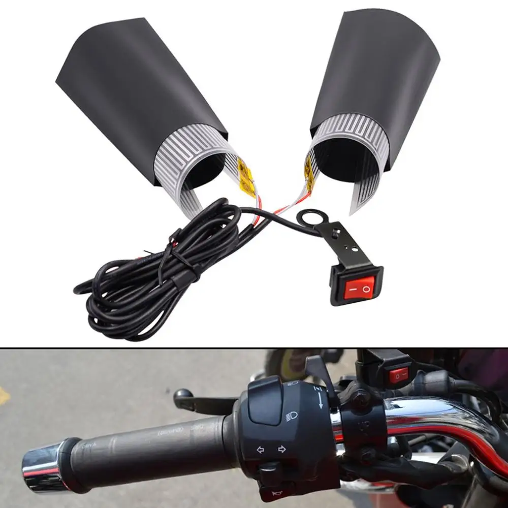 

New CS-054B1CS-054B1 /12V 3rd Gen Motorcycle Heated Grip Throttle Pads Handlebars ATV Scooter Grips Heater